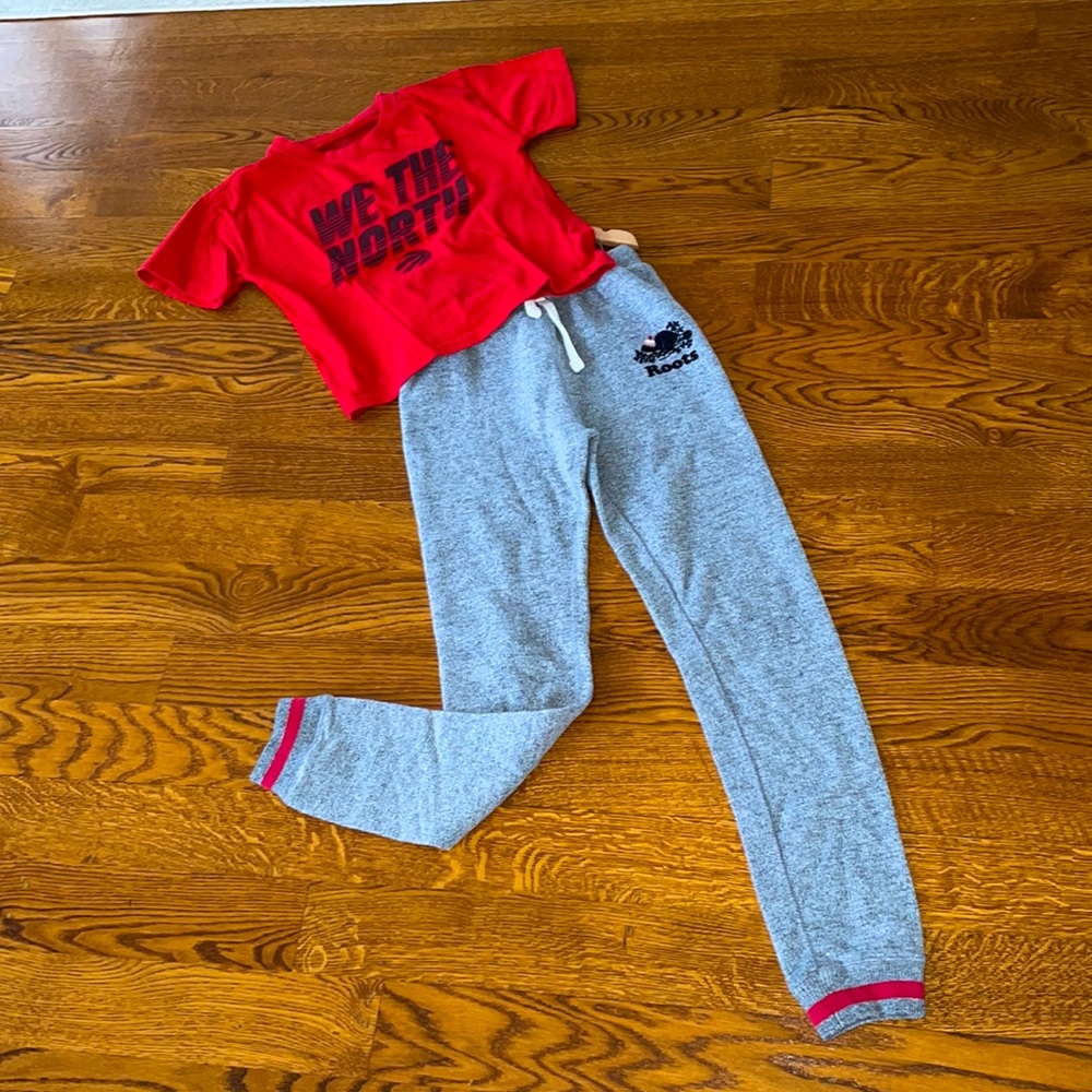 Girls/Roots Kids skinny joggers